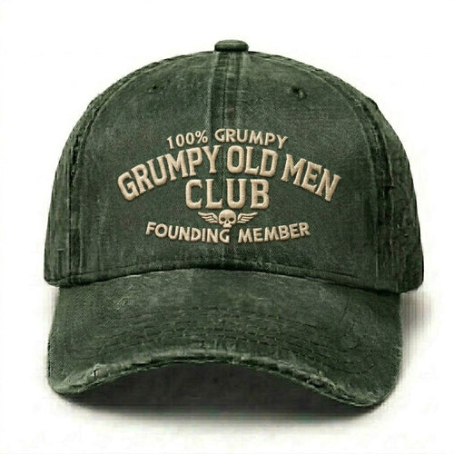 Grumpy Old Men Club Embroidery Cap